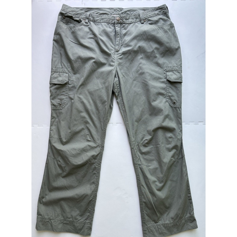 DULUTH TRADING Womens Cargo Pants Utility Khaki Hiking Outdoor - Size 18x29